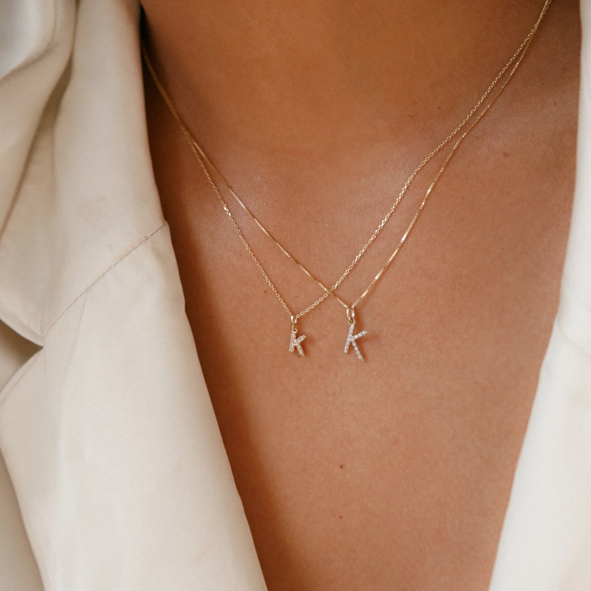 Diamond Initial Charm