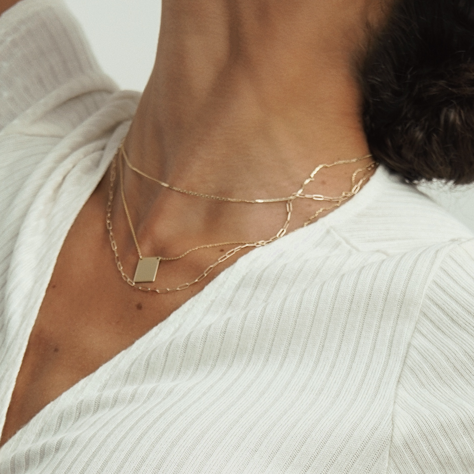 Square Pendant Necklace