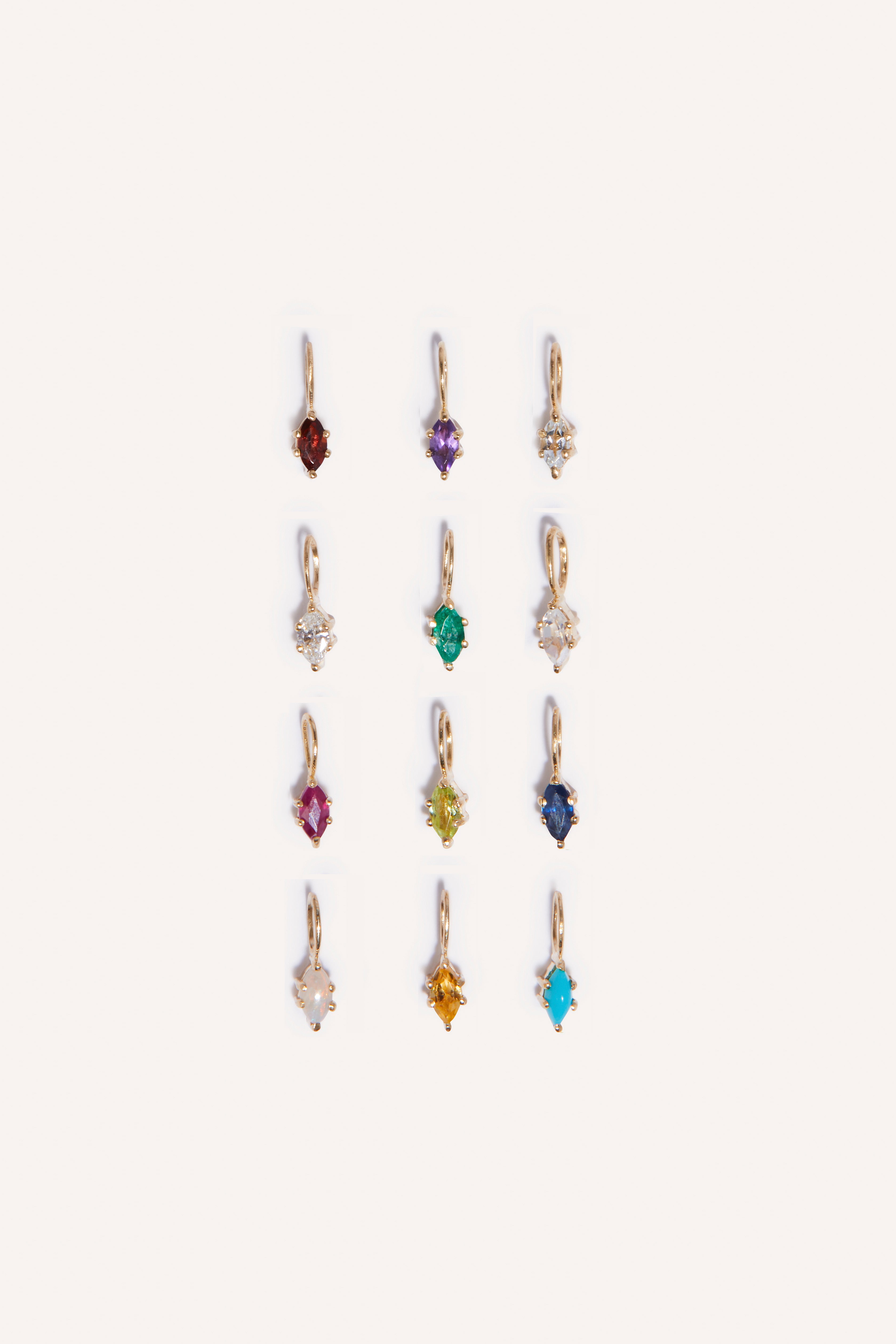 Marquise Birthstone Charm