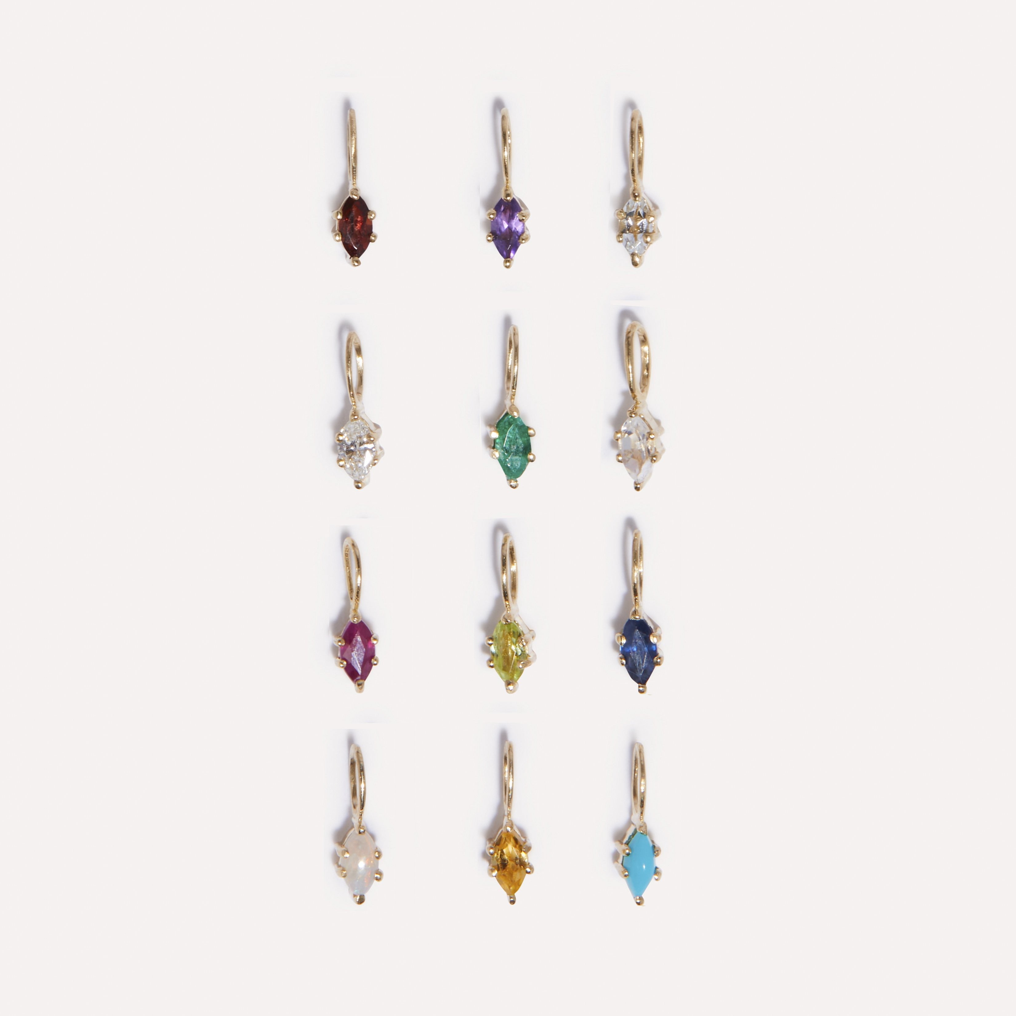 Marquise Birthstone Charm