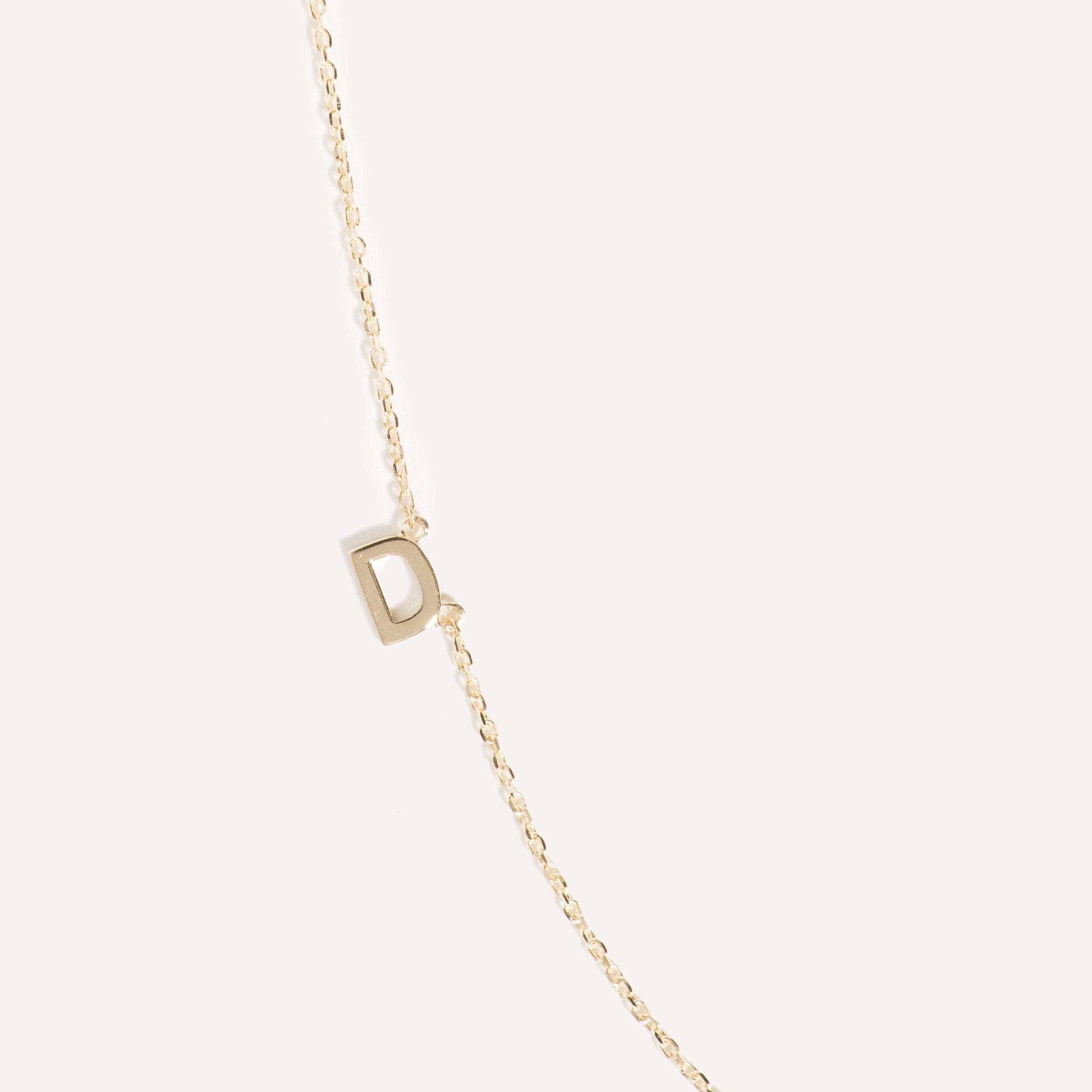 Sideways Initial Necklace