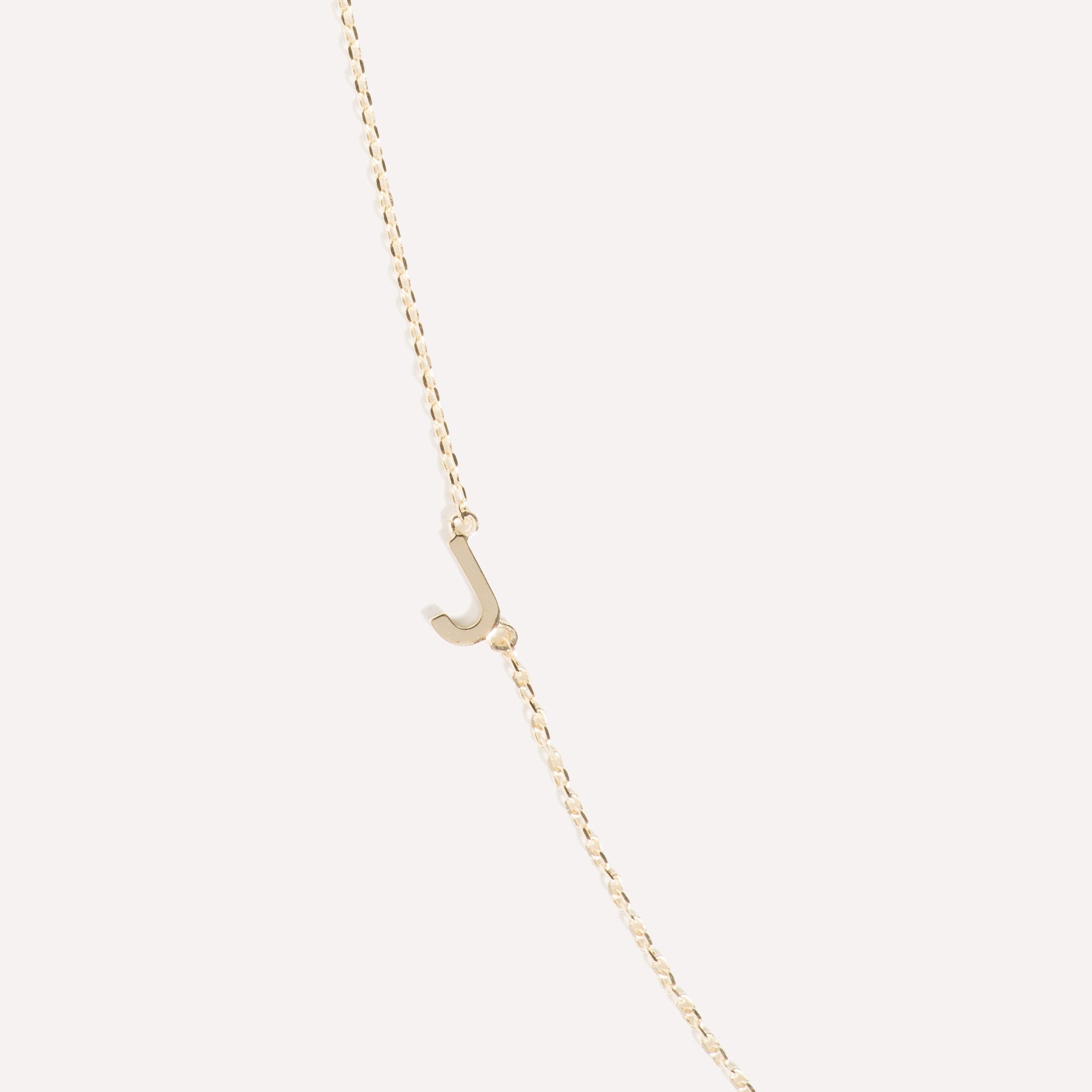 Sideways Initial Necklace