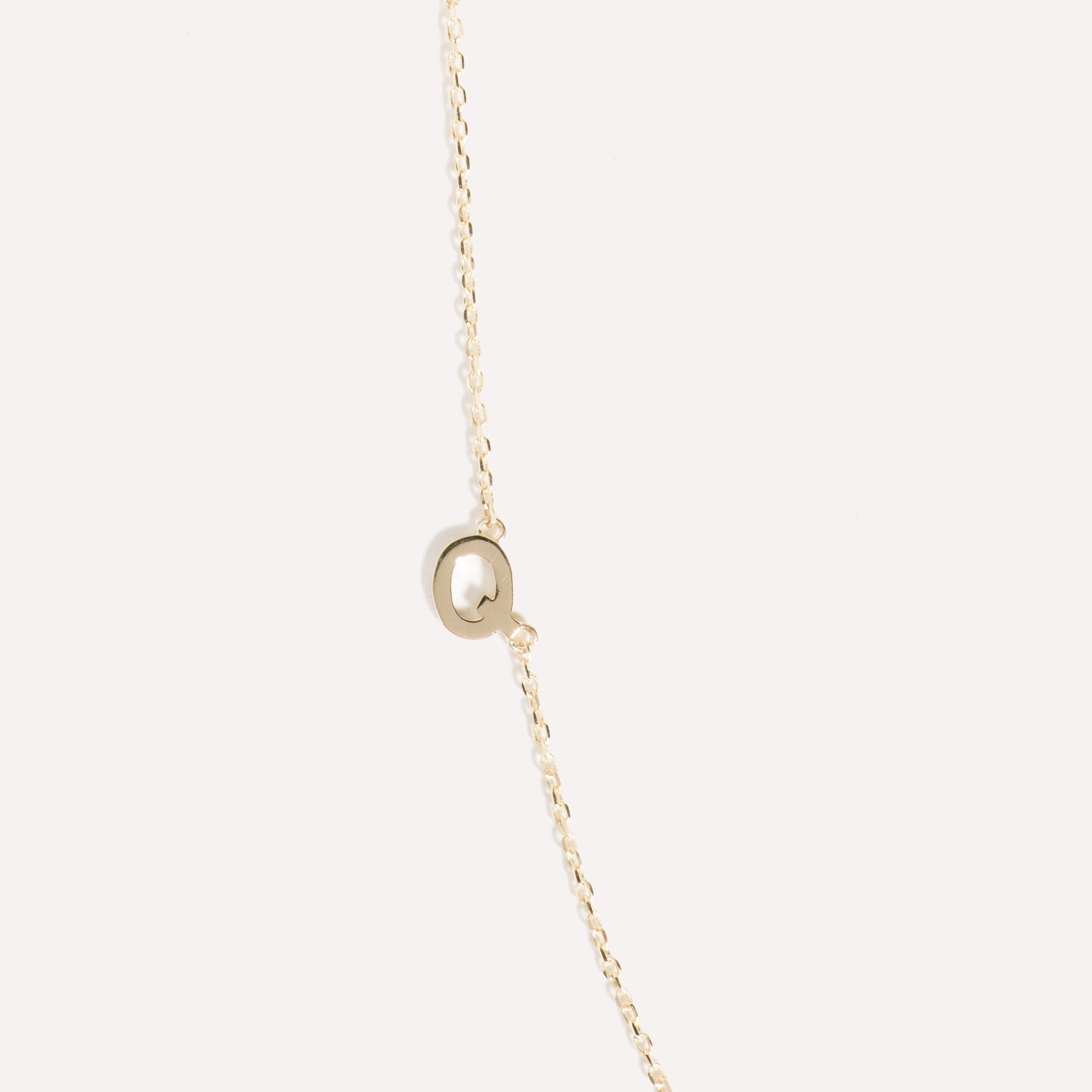Sideways Initial Necklace