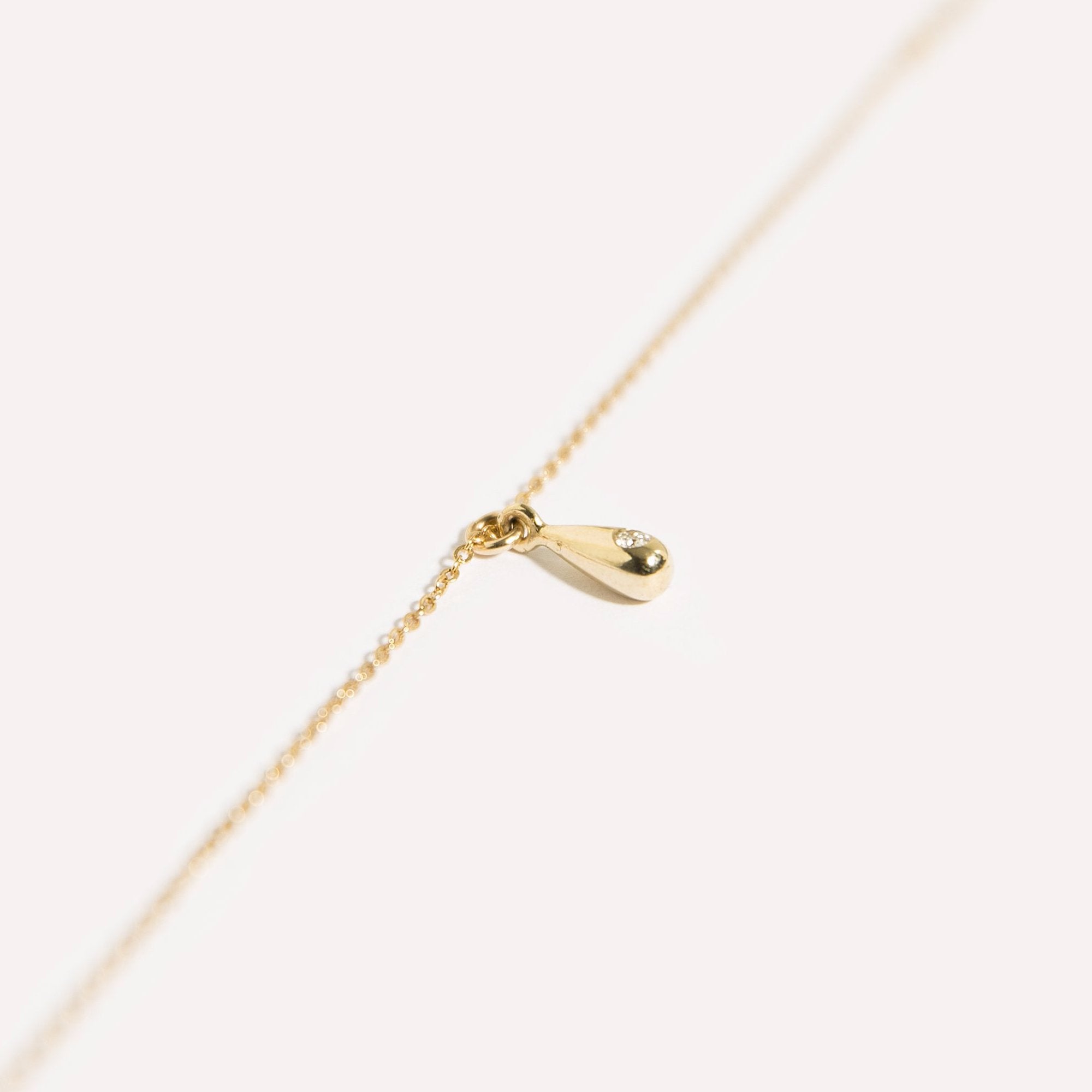 Teardrop Diamond Necklace