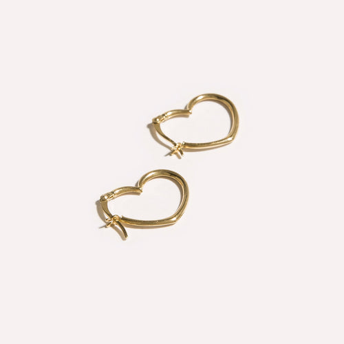 Heart Seam Hoops