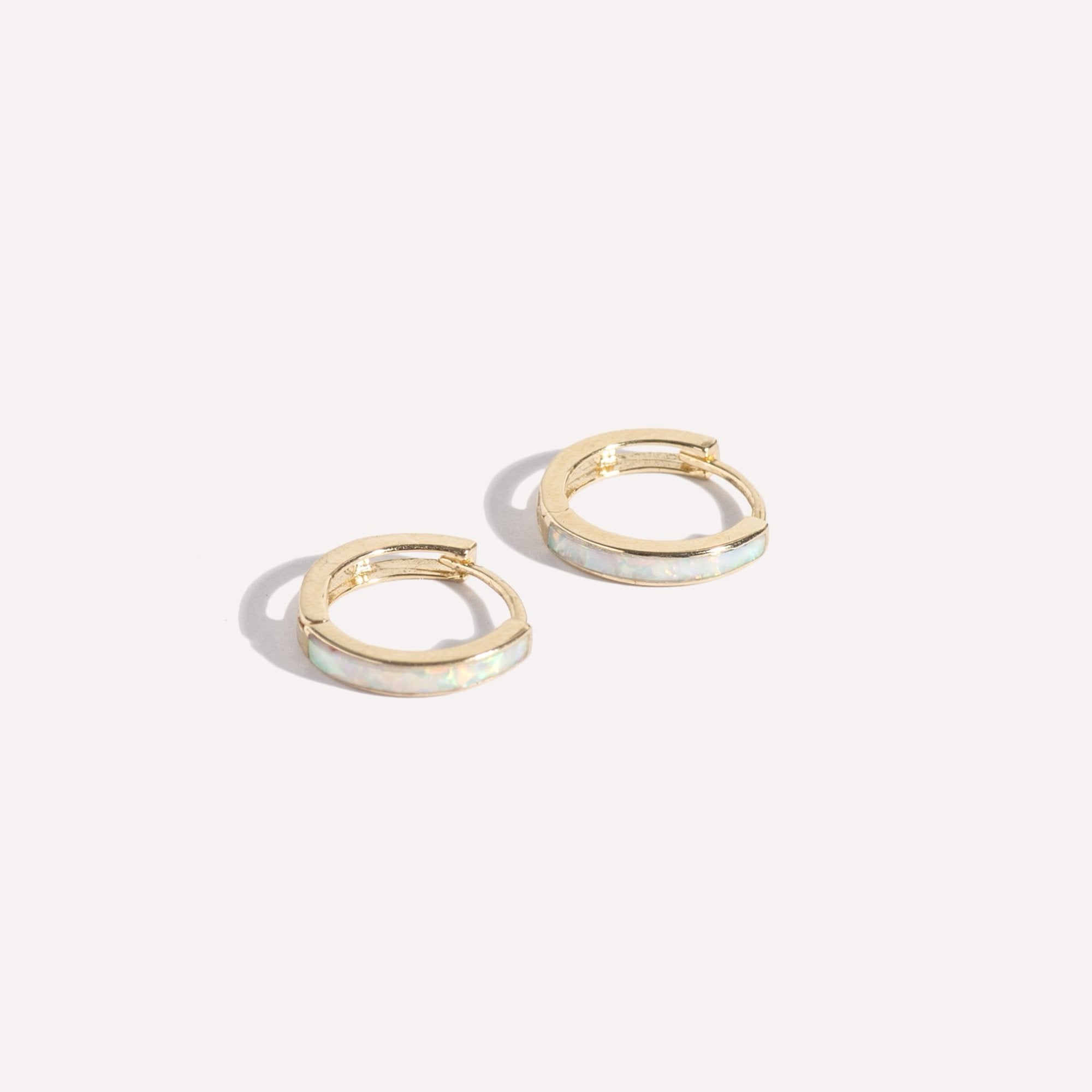 Mini Opal Hoops
