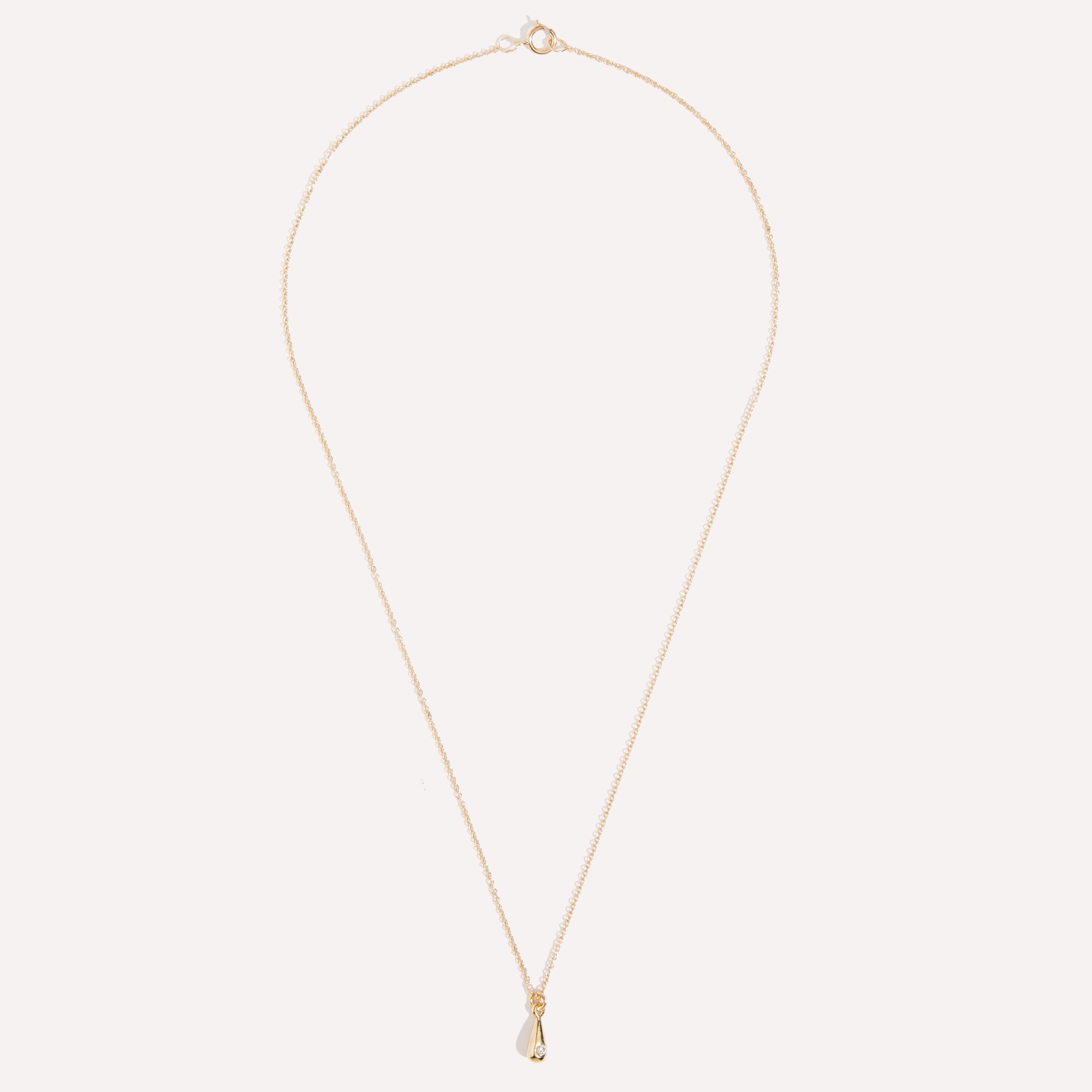 Teardrop Diamond Necklace